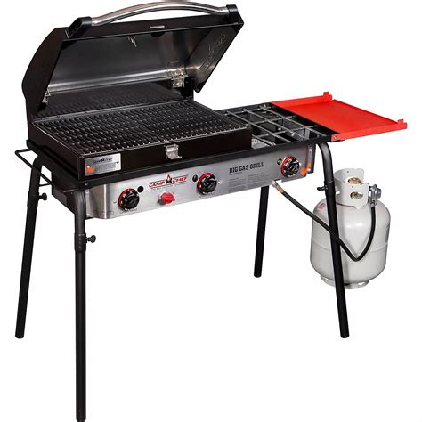 camp chef big gas grill 3-burner stove w grill box